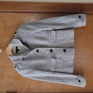 BANANA REPUBLIC I Vintage Gray Wool Pea Coat